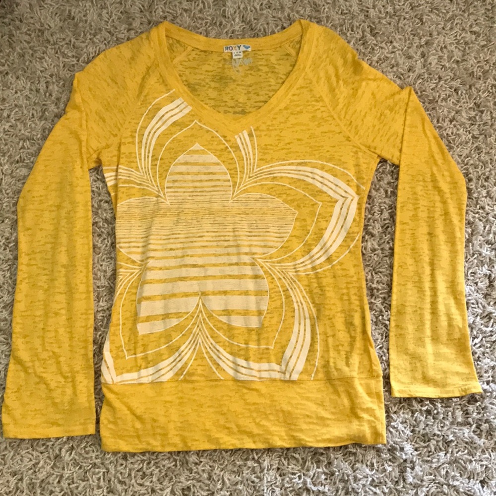 Size small yellow Roxy shirt